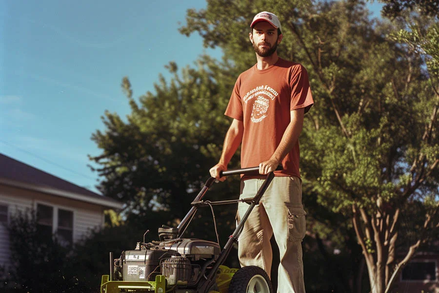 cordless self propelled lawn mower